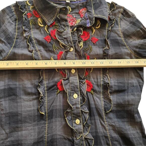 Johnny Was 3J Workshop Embroidered Long Sleeve - Picture 8 of 9